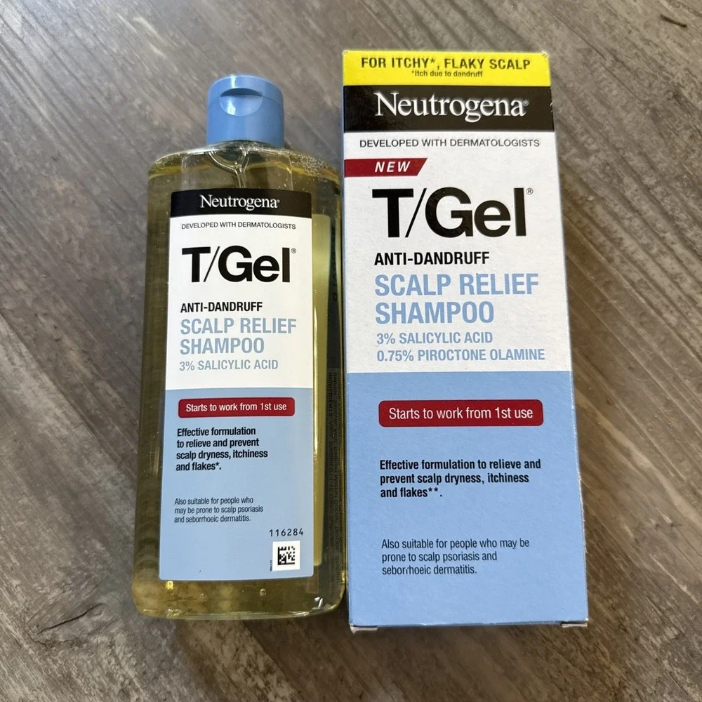 Neutrogena T Gel Scalp Relief Anti Dandruff Shampoo 250ML/8.45 fl. oz.  (NEW)